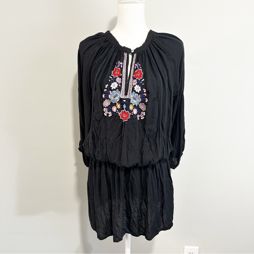 Melissa Odabash Womens Dress Embroidered Floral Size Medium Beachy Resortwear